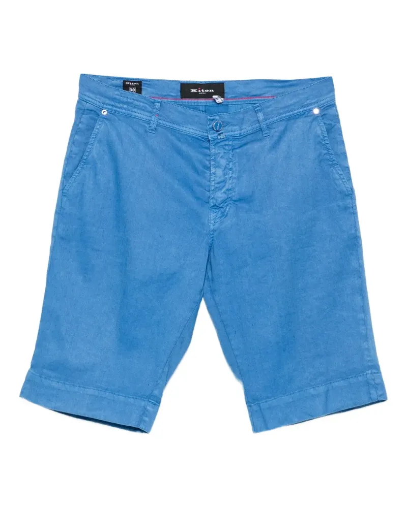 Kiton Shorts mit umgeschlagenem Saum - Blau Blau