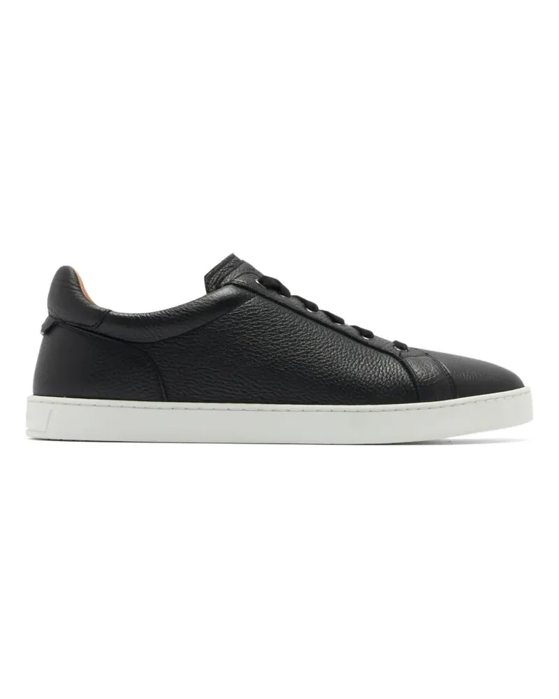 Magnanni pebbled leather sneakers - Schwarz Schwarz
