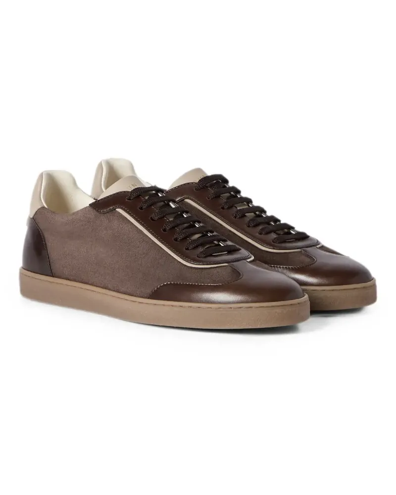 Brunello Cucinelli Sneakers mit Kontrasteinsatz - Braun Braun