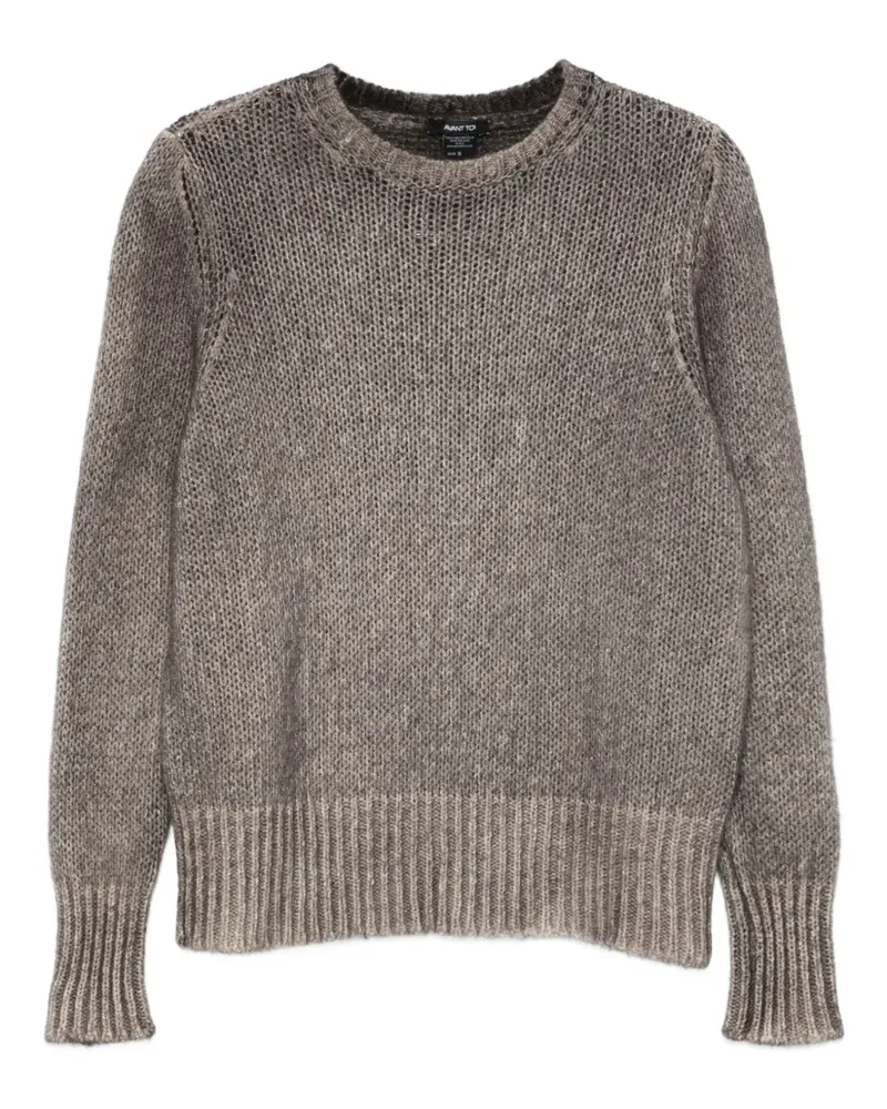 Avant Toi Pullover mit rundem Ausschnitt - Braun Braun