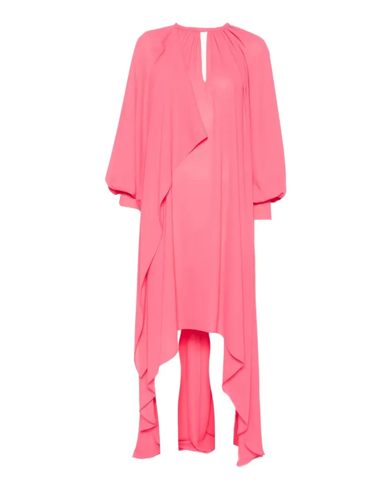 Gianluca Capannolo Amina draped asymmetric dress - Rosa Rosa