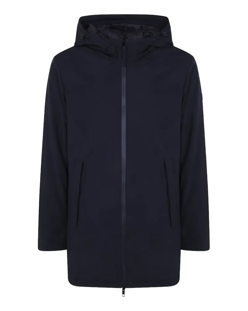People of Shibuya zip-fastening hooded coat - Schwarz Schwarz