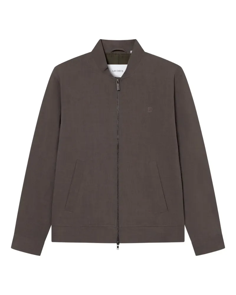 LES DEUX Jacke mit Logo-Stickerei - Braun Braun