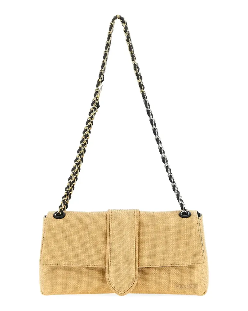 Jacquemus Le Bambino Chaîne raffia-effect shoulder bag - Nude Nude