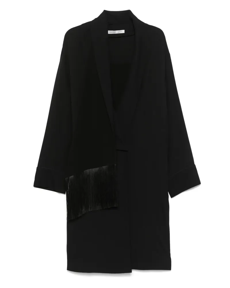Carven Peignoir Midikleid - Schwarz Schwarz