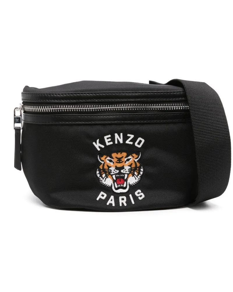 Kenzo Varsity Gürteltasche mit Logo-Stickerei Schwarz