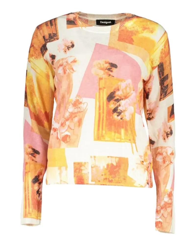 Desigual floral-print sweater - Nude Nude