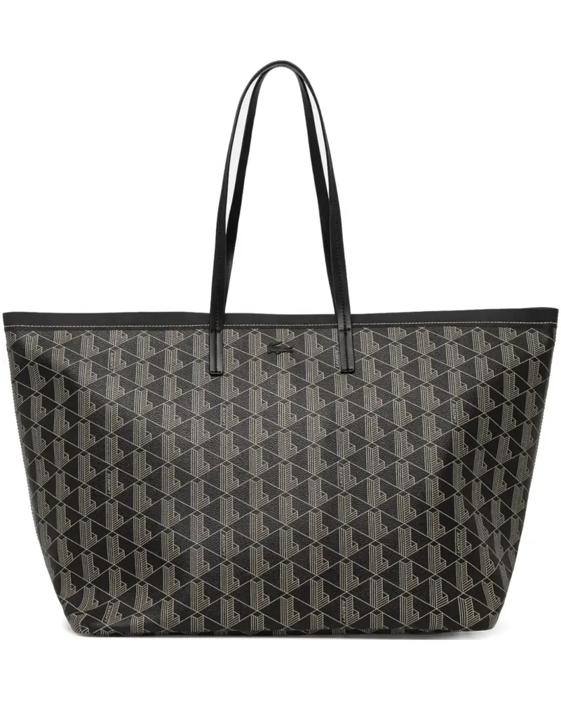 Lacoste Handtasche mit geometrischem Muster - Nude Nude