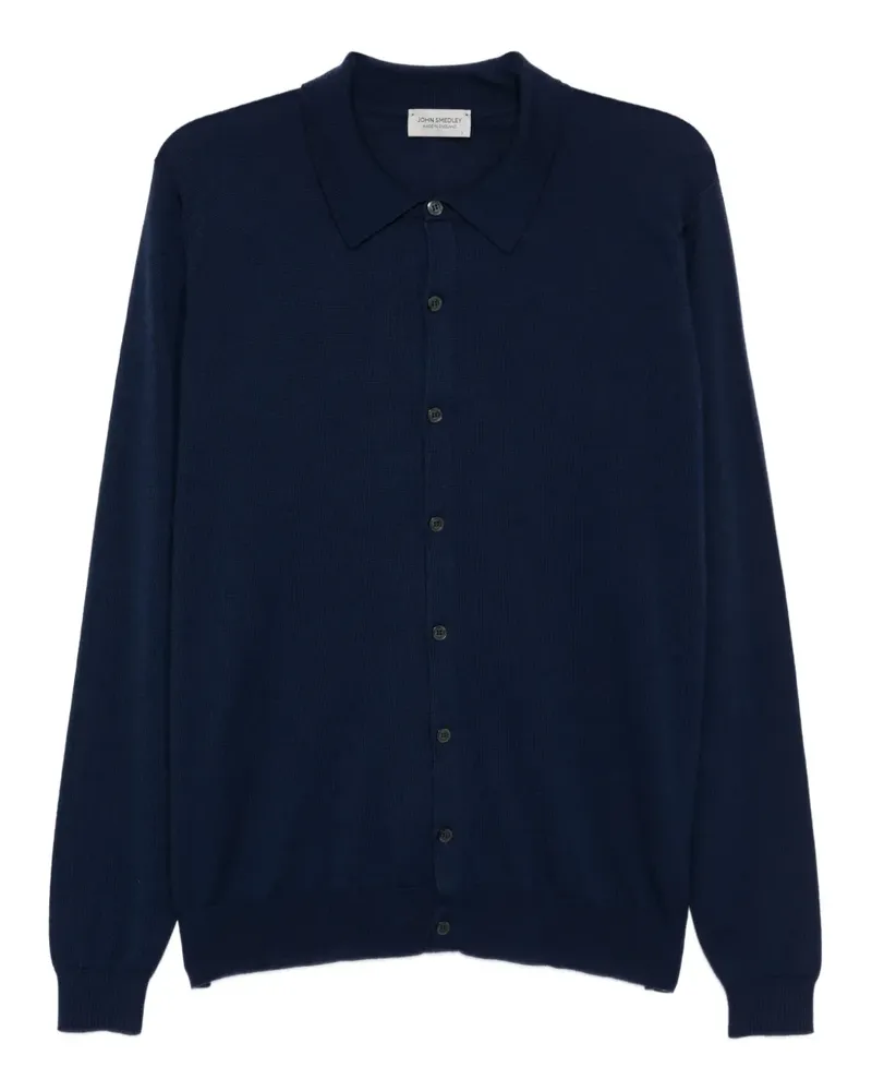 John Smedley Gestrickter Cardigan - Blau Blau