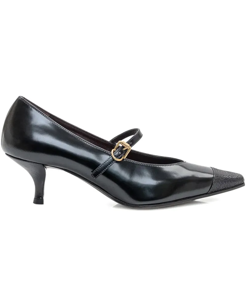 FESTA Milano buckled pumps - Schwarz Schwarz