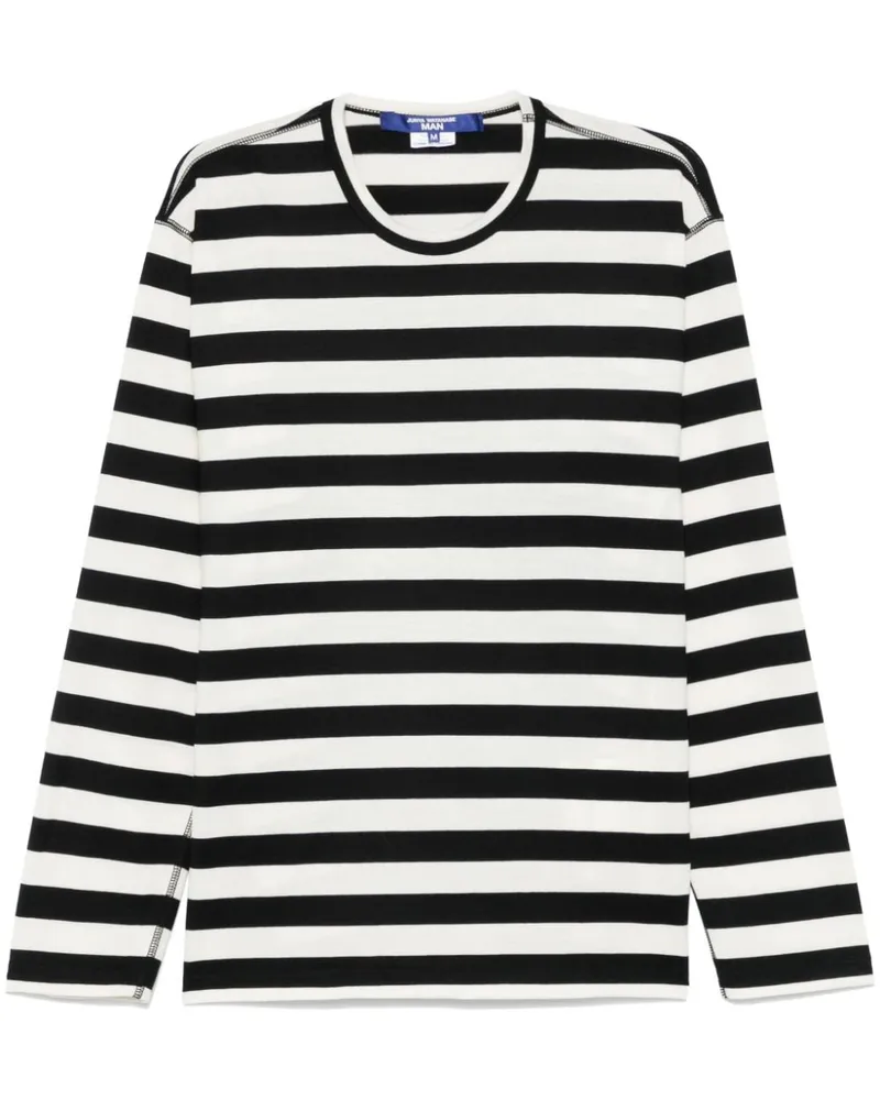 Junya Watanabe Gestreifter Pullover - Weiß Weiß