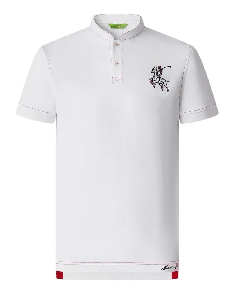Shanghai Tang Tang Independence Poloshirt mit besticktem Patch - Weiß Weiß