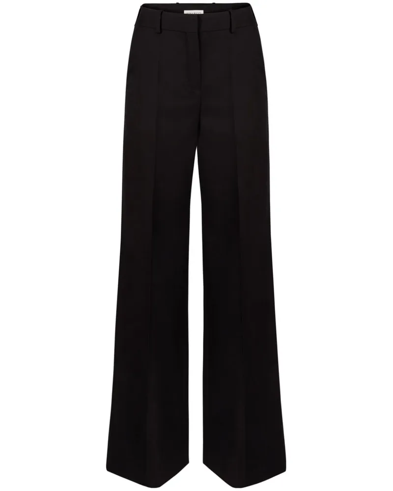 Nina Ricci Hose mit weitem Bein - Schwarz Schwarz
