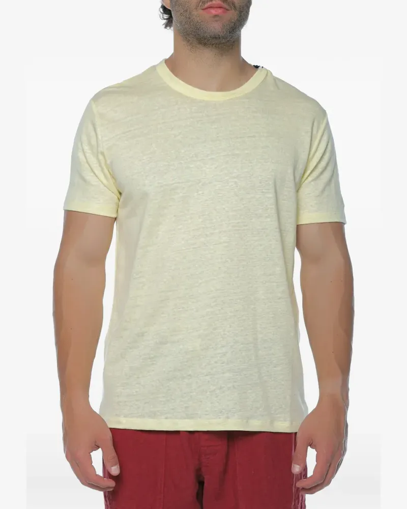 MC2 Saint Barth Ecstasea logo-embroidery t-shirt - Gelb Gelb
