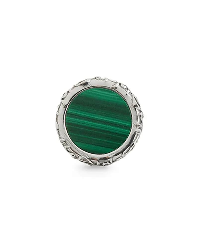 Emanuele Bicocchi Amulet Ohrring mit Malachit - Silber Silber