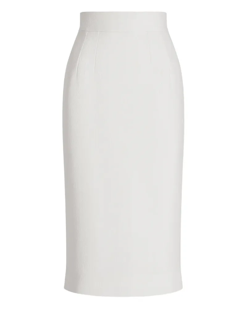 Dolce & Gabbana Klassischer Bleistiftrock - Weiß Weiß