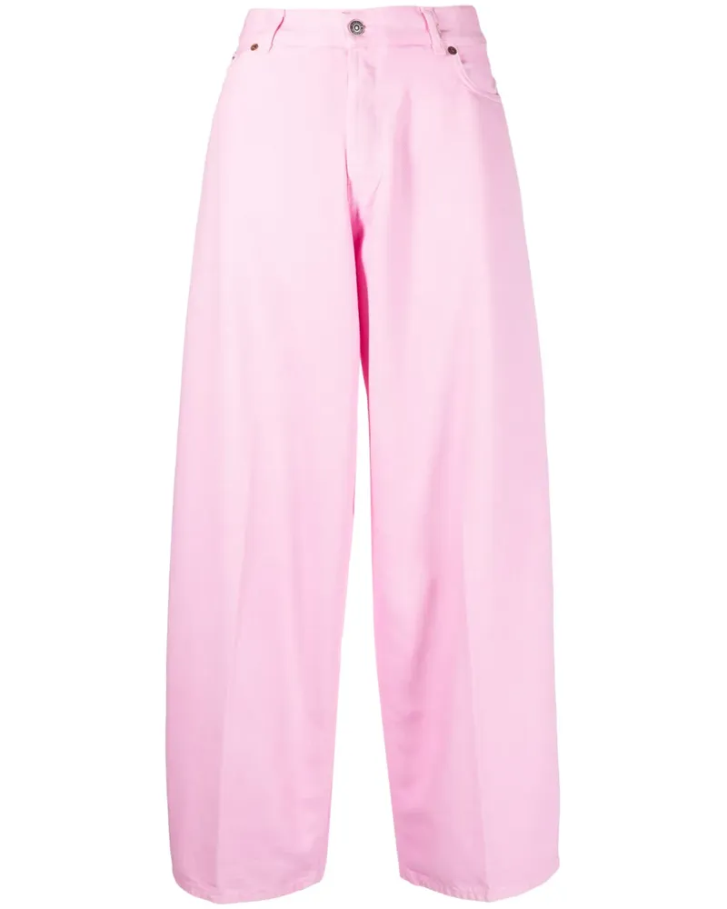 Haikure Jeans mit weitem Bein - Rosa Rosa