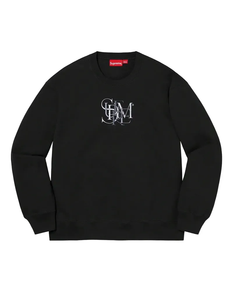 Supreme Being embroidered crew-neck sweatshirt - Schwarz Schwarz