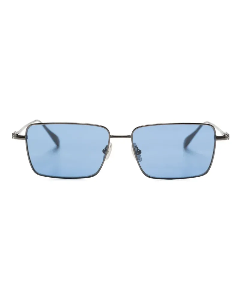 Ferragamo Sonnenbrille mit eckigem Gestell Blau