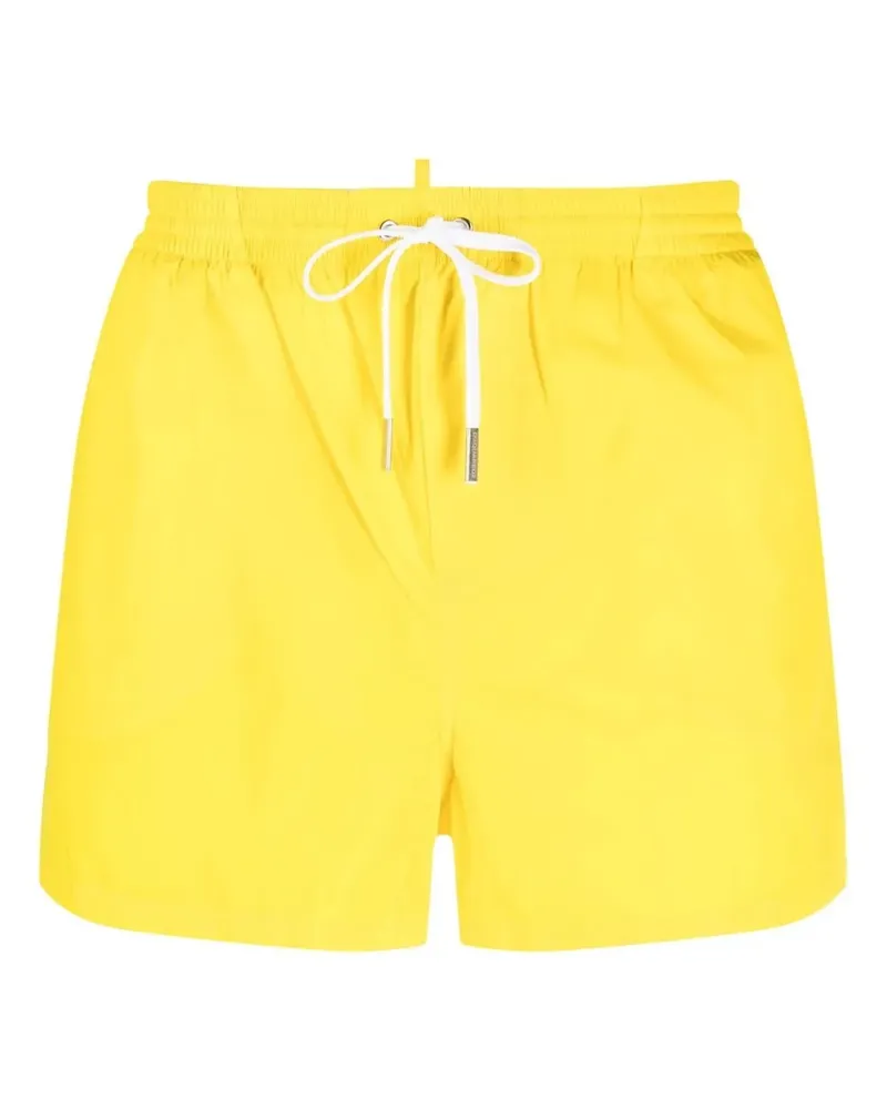 Dsquared2 Badeshorts mit "Icon"-Print - Gelb Gelb