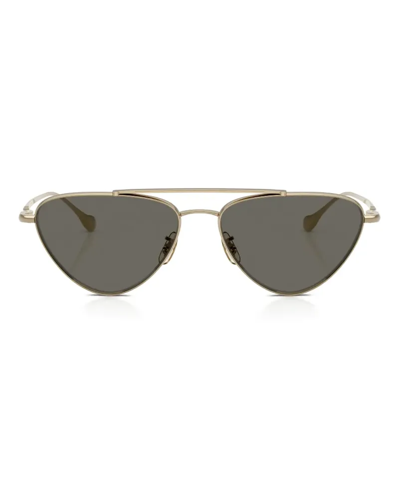 Oliver Peoples Edition 1 double-bridge sunglasses - Gold Gold