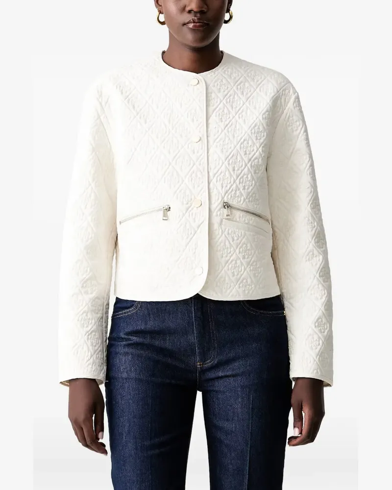 Guess logo quilted jacket - Nude Nude