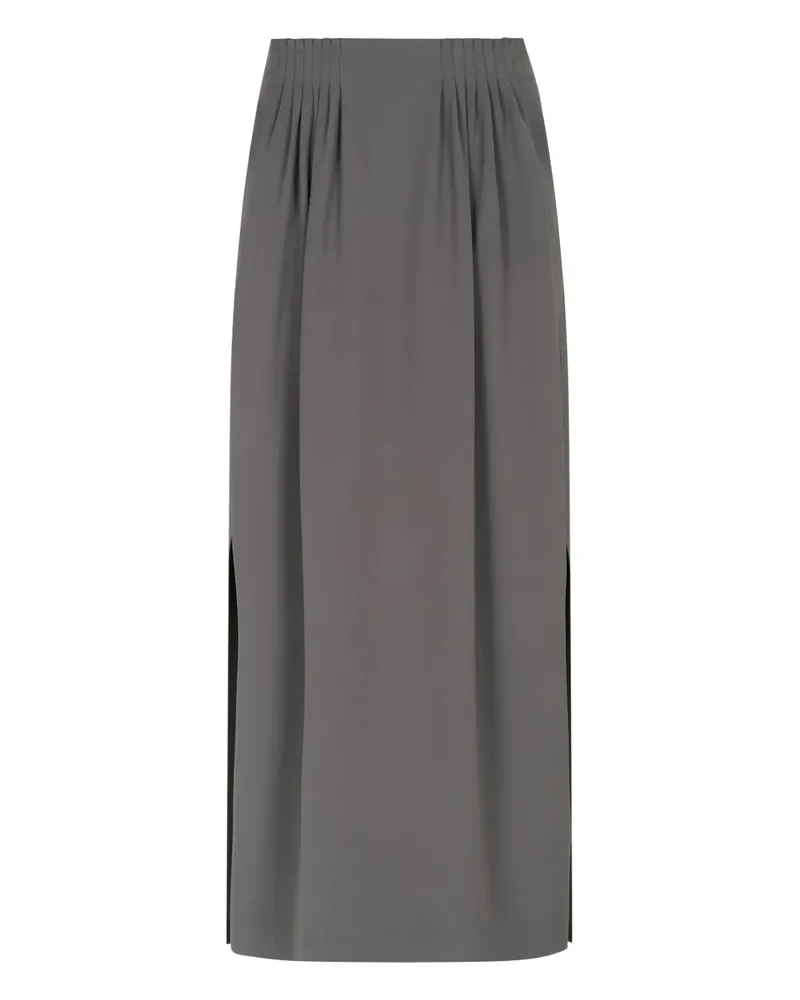 Giorgio Armani Rock mit Schlitz - Grau Grau