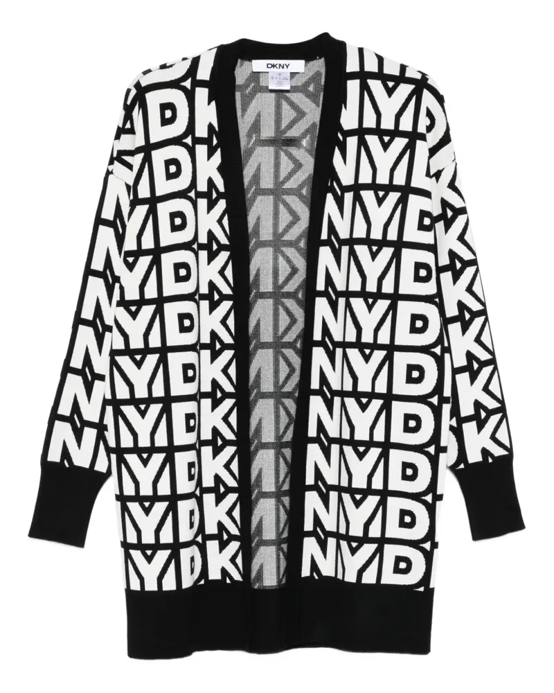 DKNY logo-detail cardigan - Schwarz Schwarz