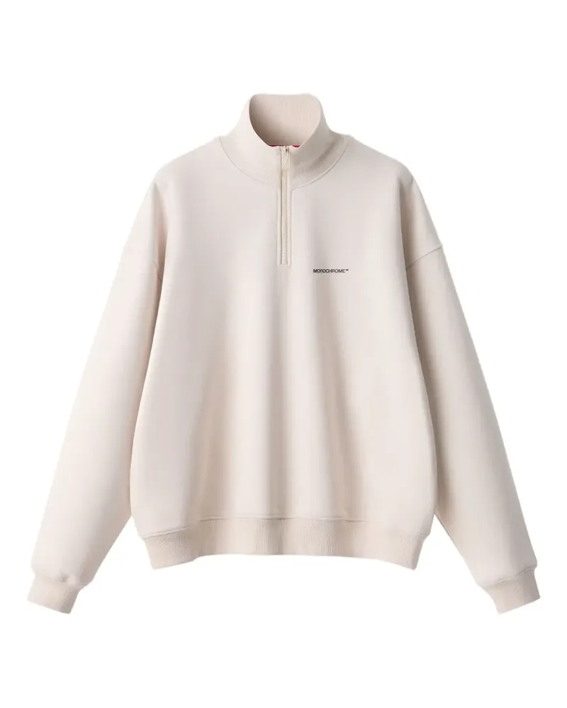 MONOCHROME Sweatshirt mit kurzem Reißverschluss - Nude Nude