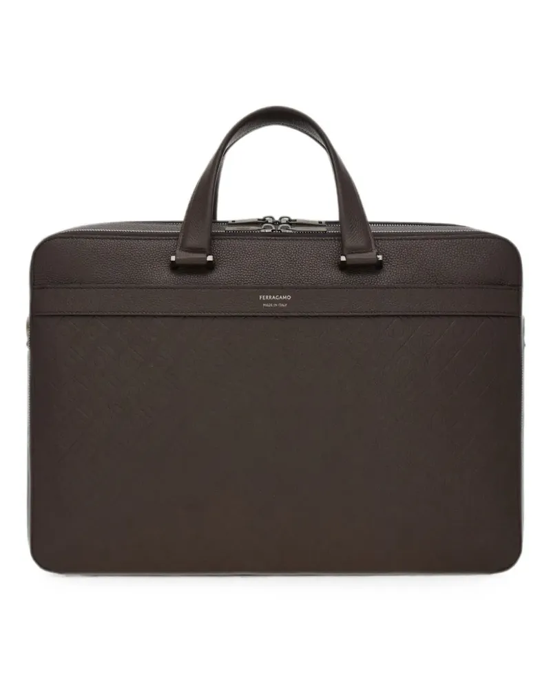 Ferragamo monogram briefcase - Braun Braun
