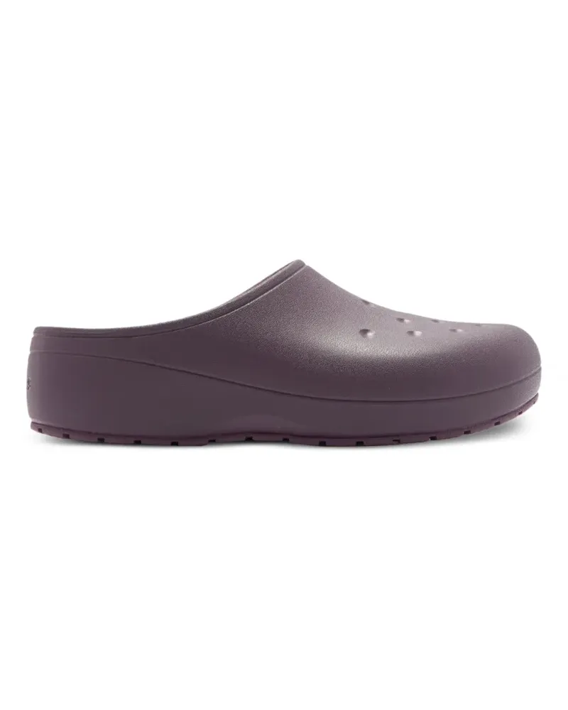 Crocs Perforierte Classic Quiet Clog Plateau-Pantoletten - Violett Violett