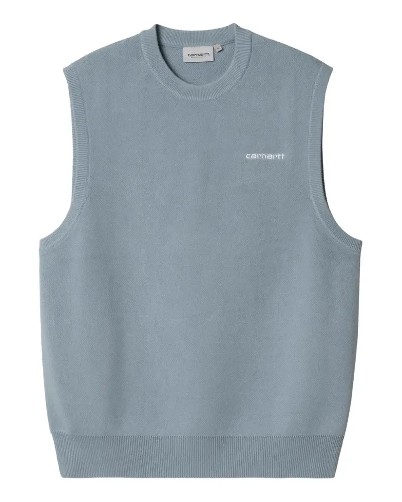 Carhartt WIP Pullunder mit Logo - Blau Blau