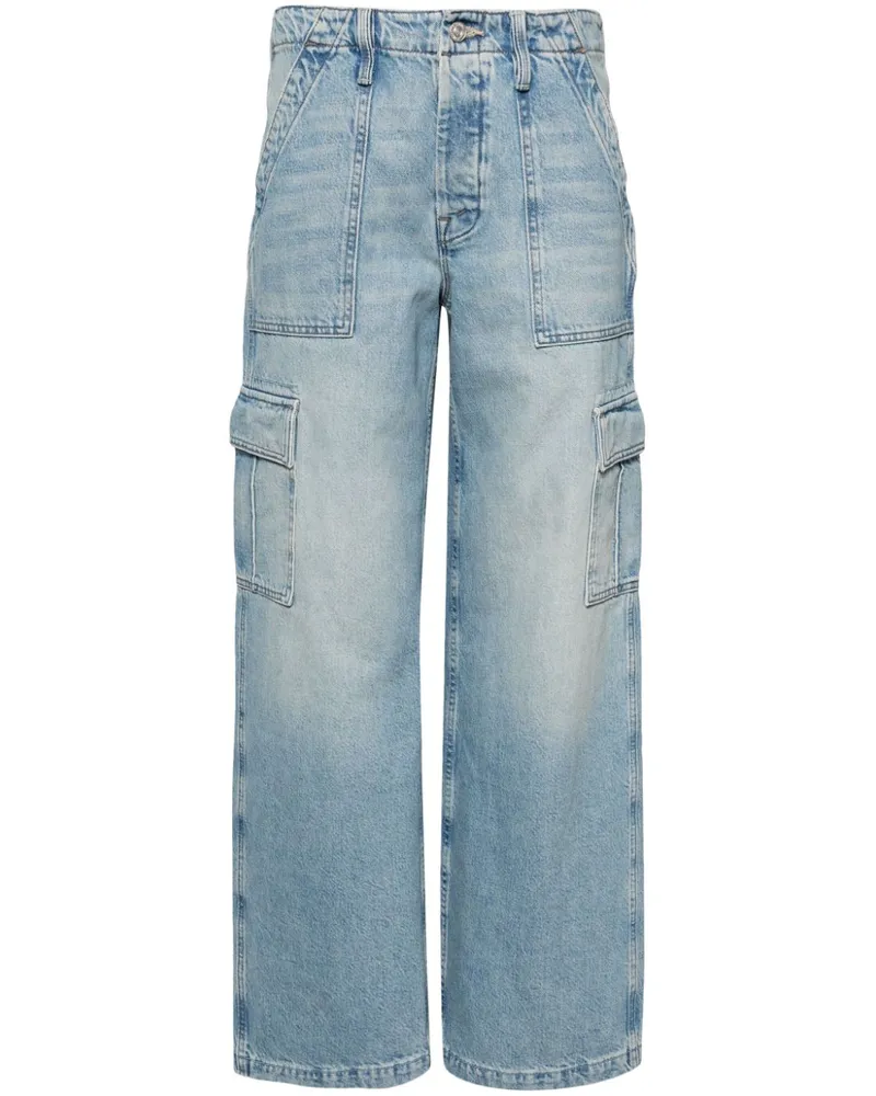 Mother Spinner Cargo-Jeans - Blau Blau