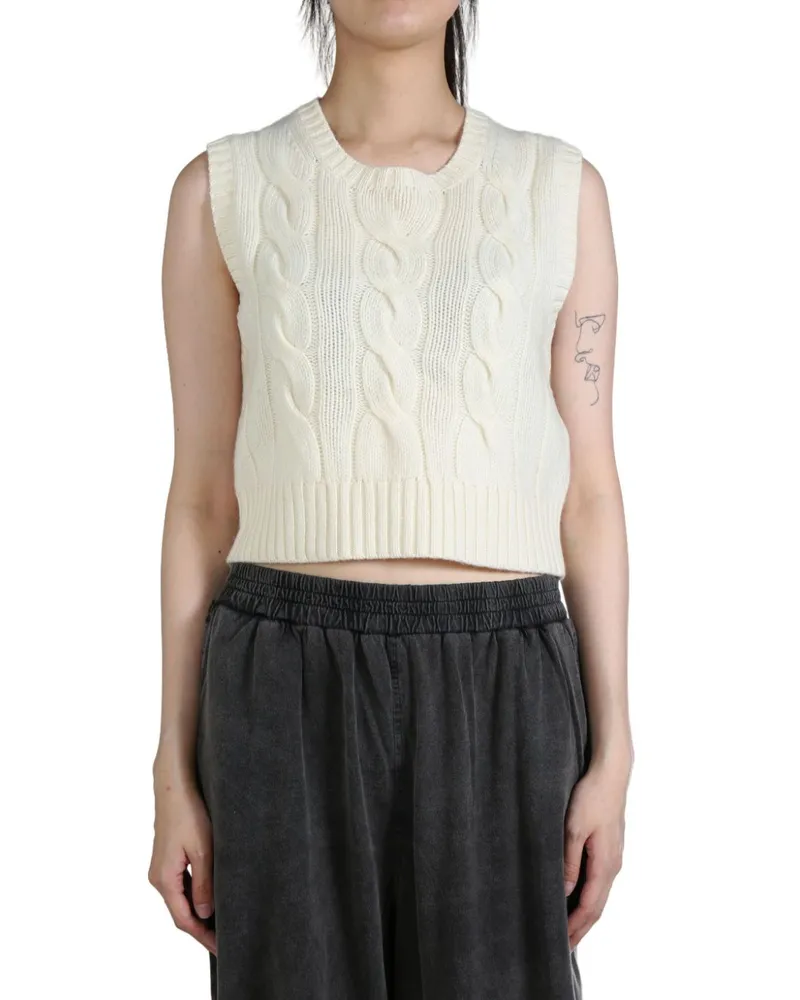 Ralph Lauren cable-knit top - Nude Nude