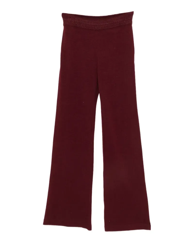 Ermanno Scervino Fein gestrickte Schlaghose - Rot Rot