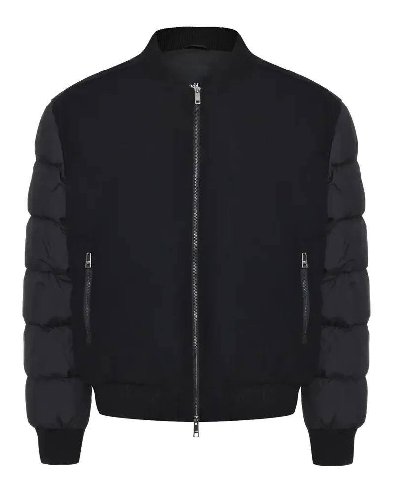 ADD Bomberjacke mit gestepptem Einsatz - Schwarz Schwarz