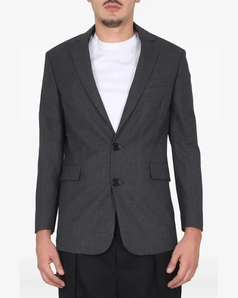 ASPESI two-tone single-breasted blazer - Grau Grau