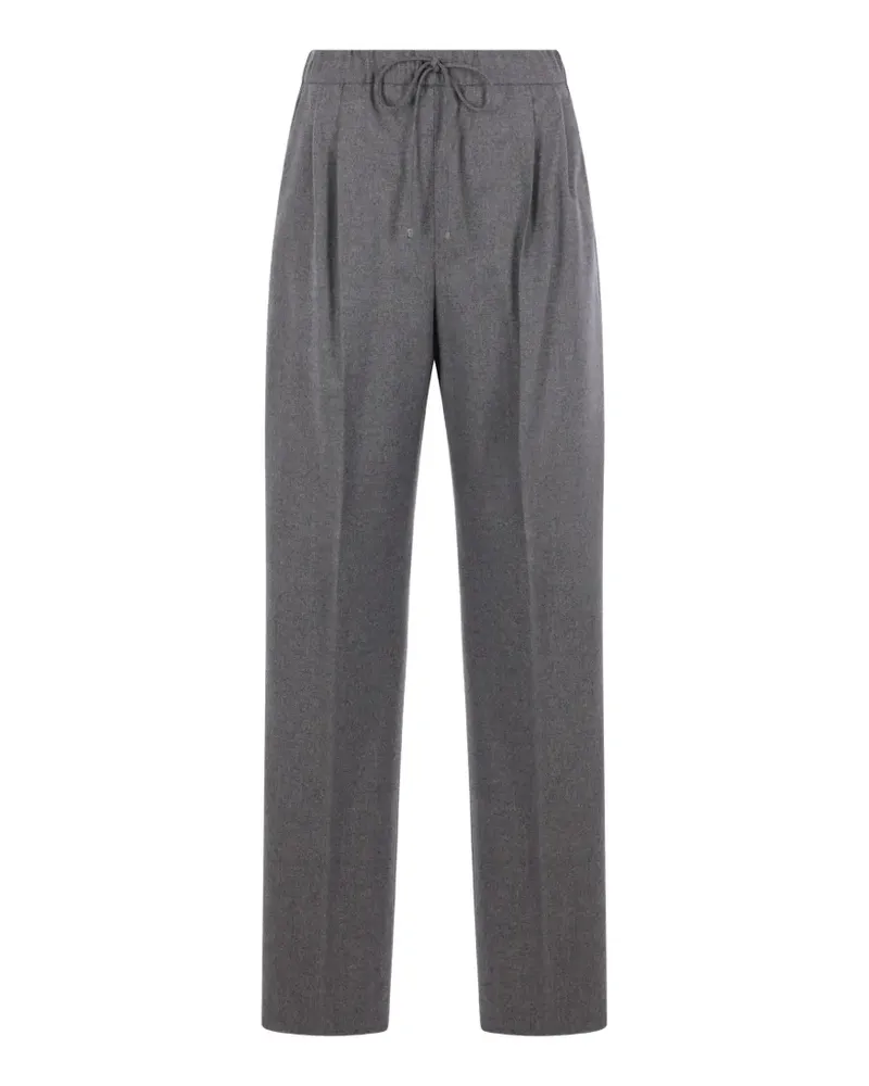 Max Mara pleated drawstring trousers - Grau Grau