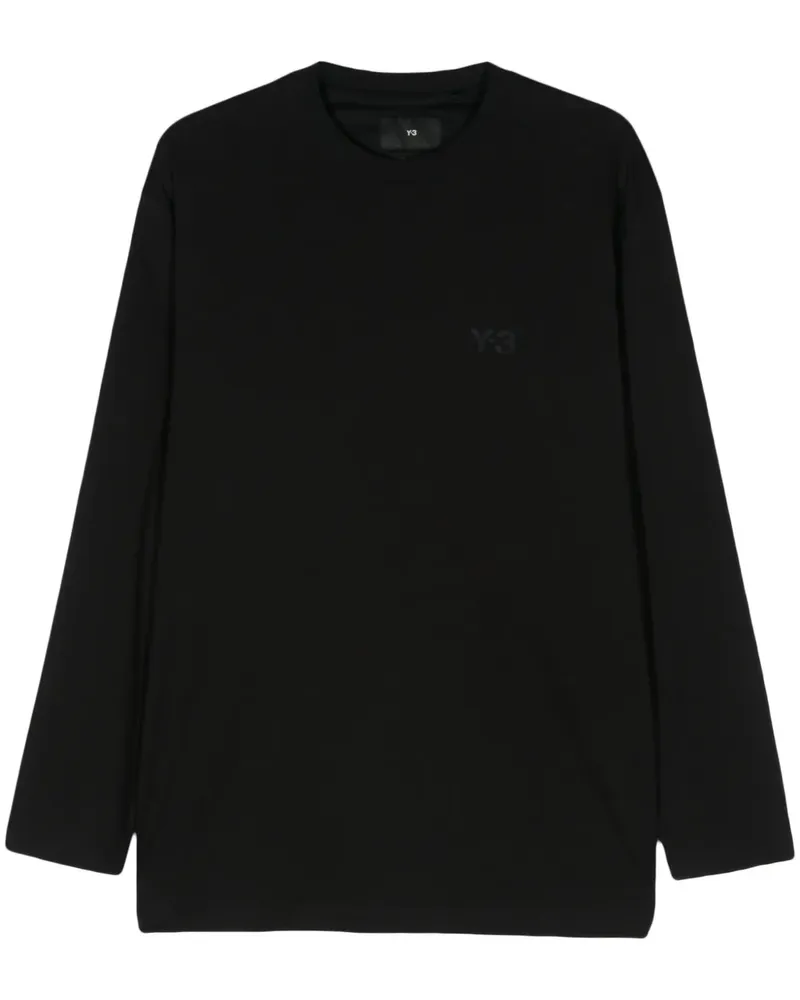 Y-3 T-Shirt mit Logo-Print - Schwarz Schwarz