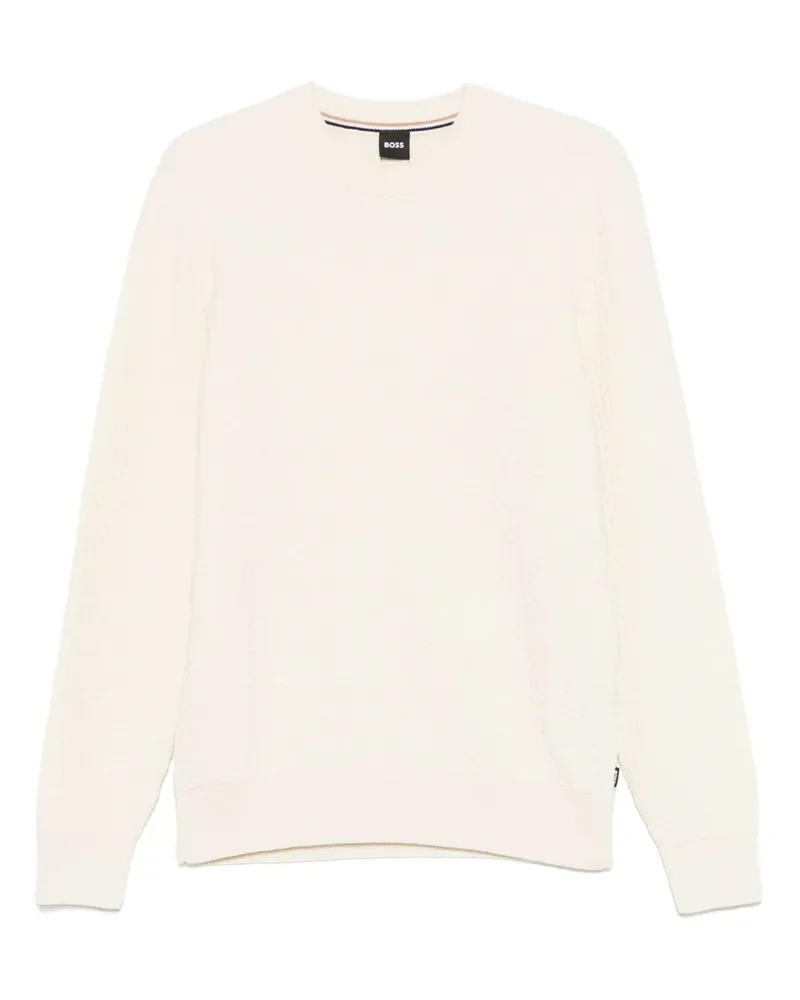 HUGO BOSS Pullover aus Baumwolle - Nude Nude