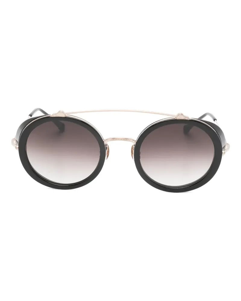 MATSUDA Sonnenbrille mit durchgehendem Steg - Gold Gold