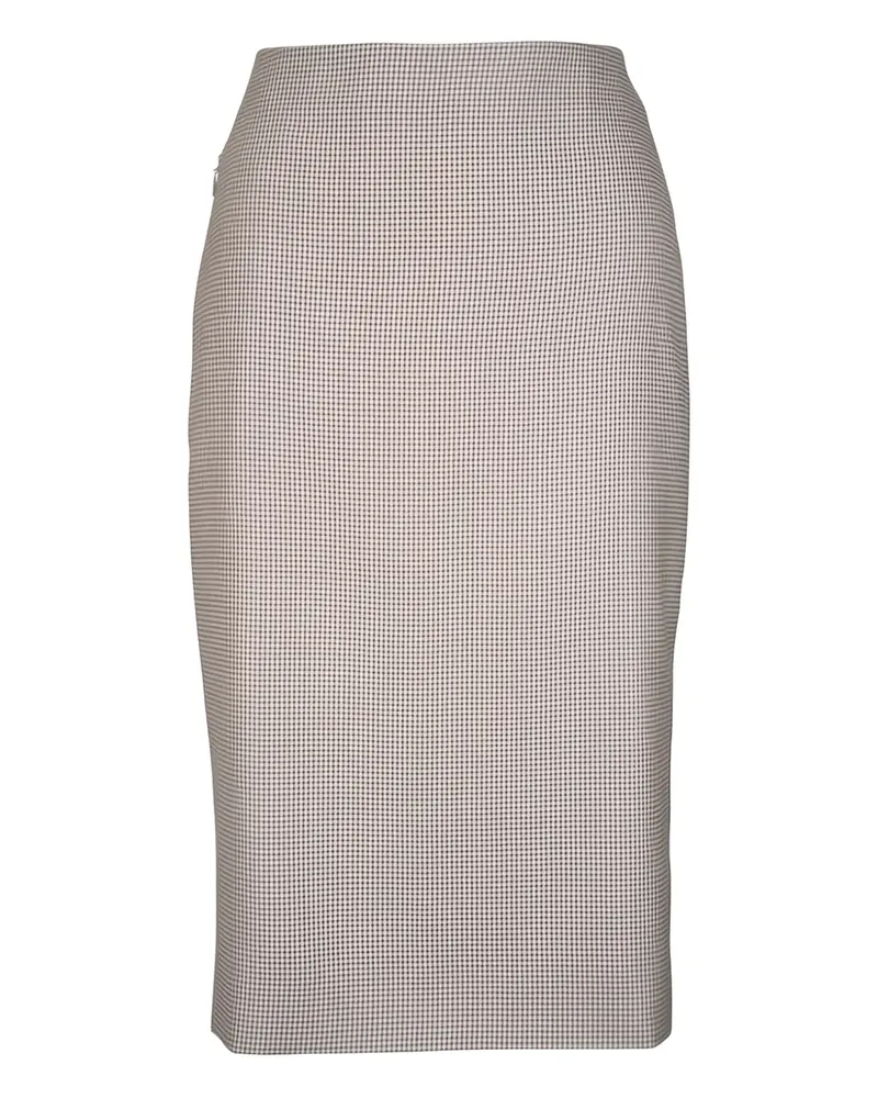 Akris checked midi skirt - Nude Nude