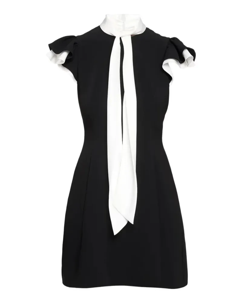 Cinq à Sept Gerüschtes Sarya Minikleid - Schwarz Schwarz