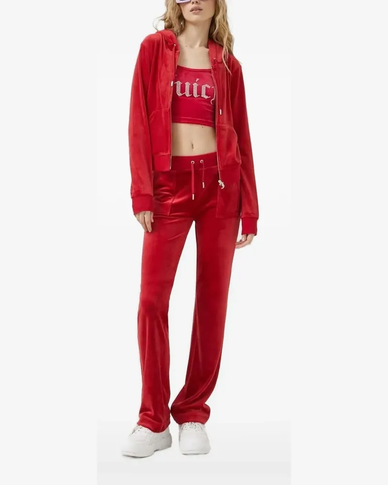 Juicy Couture Kapuzenjacke mit Stickerei - Rot Rot