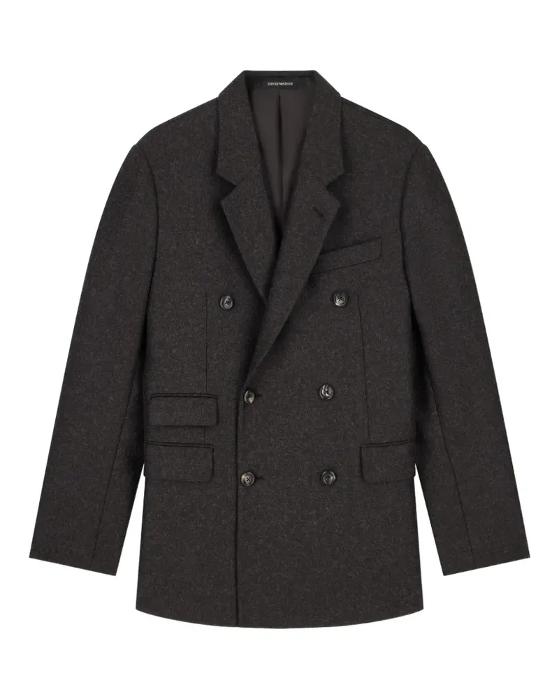 Emporio Armani Doppelreihiges Sakko - Grau Grau