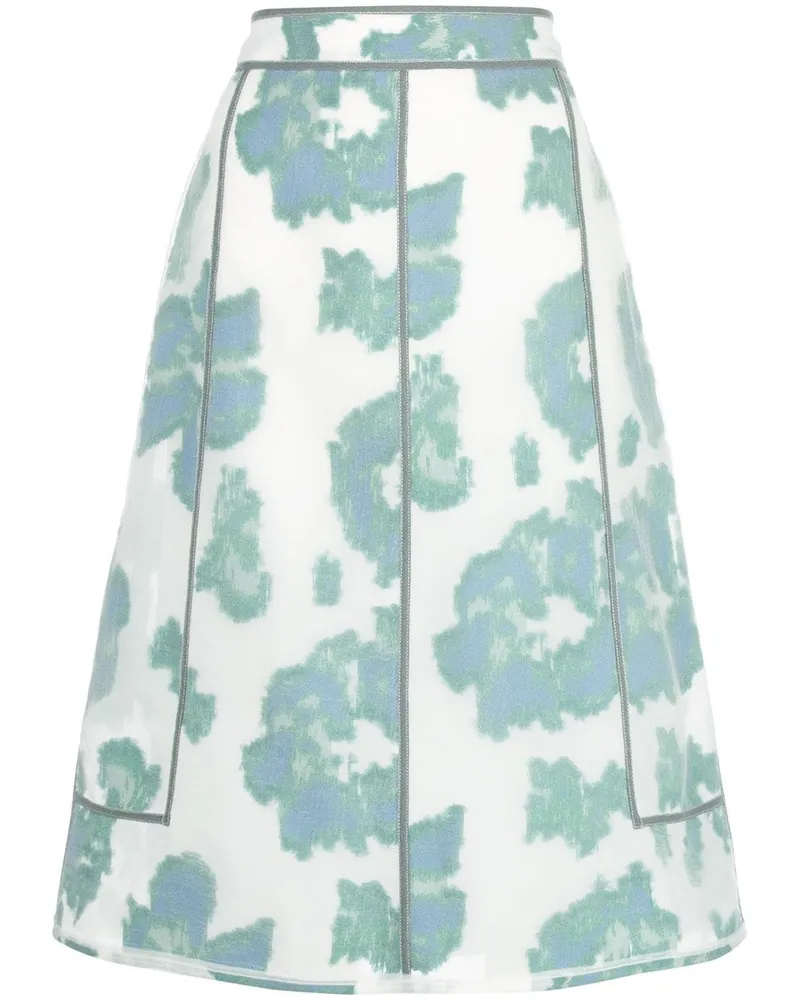 3.1 phillip lim Rock mit abstraktem Print - Weiß Weiß