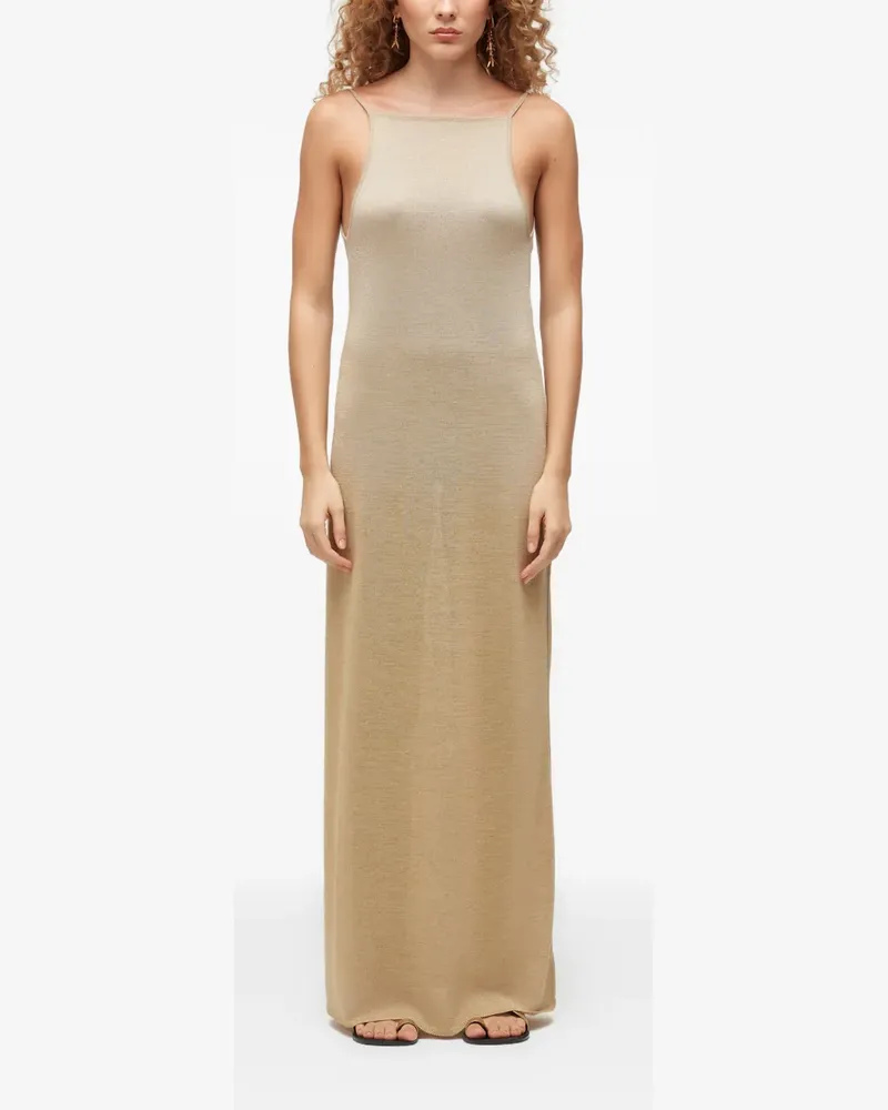 Osklen sleeveless maxi dress - Nude Nude