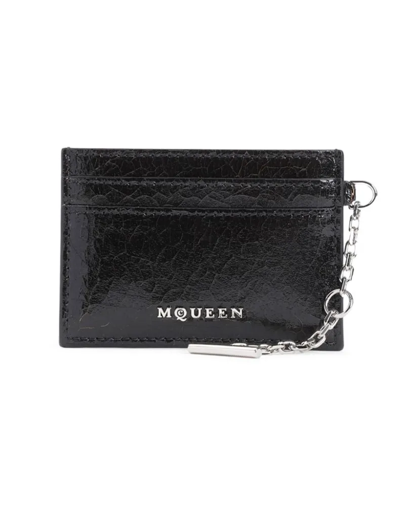 Alexander McQueen Sling Kartenetui Schwarz