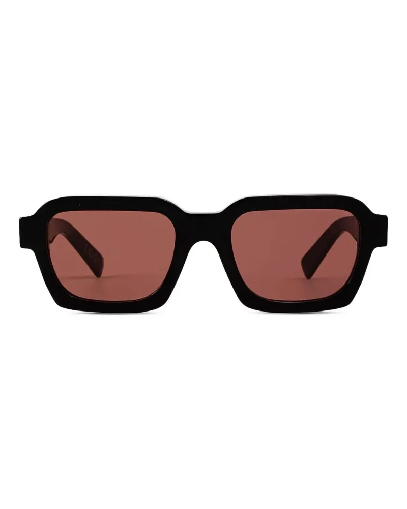 RETROSUPERFUTURE Sonnenbrille mit eckigem Gestell - Schwarz Schwarz