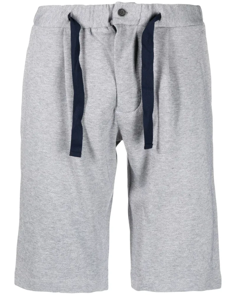 Paul & Shark Melierte Shorts mit Kordelzug - Blau Blau